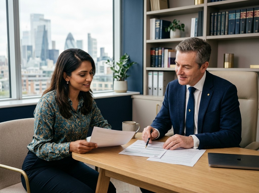 Beyond Visas immigration consultation — advisers reviewing documents together